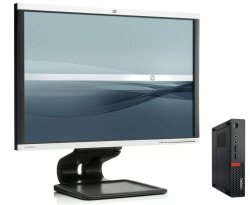 Lenovo ThinkCentre M920q Tiny + 24" HP LA2405x